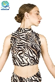 TOP ANIMALIER ZEBRATO DONNA